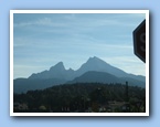 2009-09-07 Watz (67) view from Berchtesgaden, little W, Hocheck, middle summit